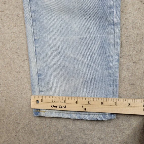 American Eagle Next Level Airflex Slim Jeans Mens 34x32 Distressed Light Wash - Picture 11 of 12